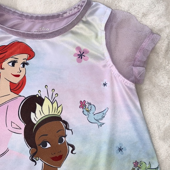 Disney Princesses Lavender Nightgown 2T Pajamas EUC - Picture 4 of 9